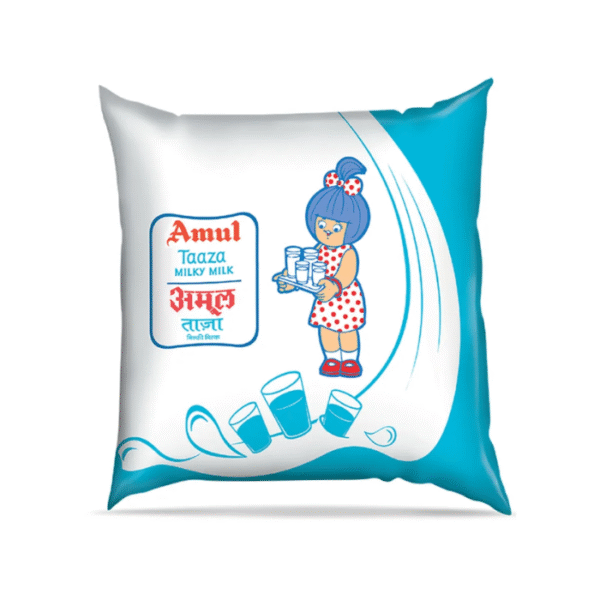Amul Taaza Toned Fresh Milk (Pouch)